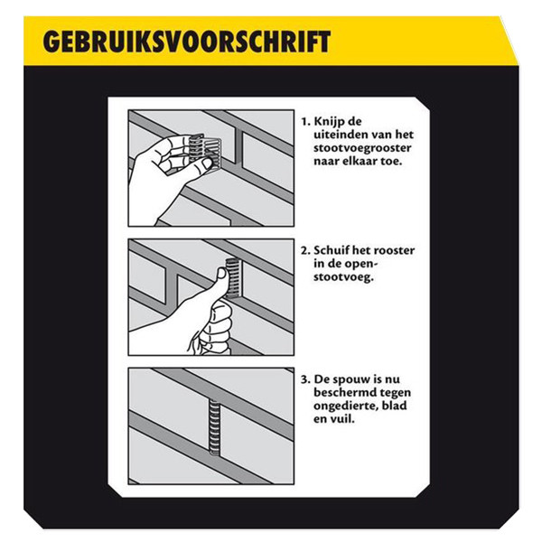 KB Home Defense Stootvoegrooster 50 mm - Bijenbekjes (10 stuks)  SKB00001 - 4