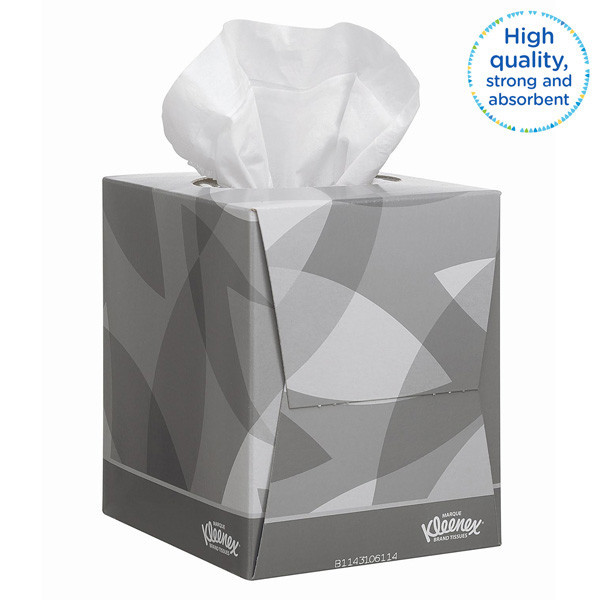 Kleenex Kubus 2-laags Gezichtsdoekjes 8834 - Wit (88 vellen)  SKL00041 - 3