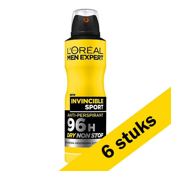 LOreal Aanbieding: 6x L'Oreal Men Expert Invincible Sport spray (150 ml)  SLO00206 - 1