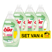 Le Chat Aanbieding: Le Chat Vloeibaar Wasmiddel Eco-Sensitive Gel 1600 ml (4 flessen - 120 wasbeurten)  SSC01094