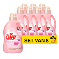 Le Chat Aanbieding: Le Chat Vloeibaar Wasmiddel Wool & Delicate Gel 1350 ml (8 flessen - 216 wasbeurten)  SSC01092