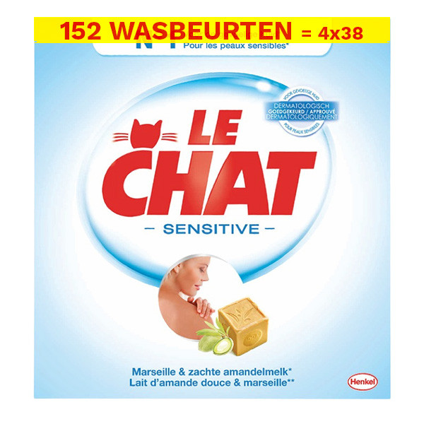 Le Chat Aanbieding: Le Chat Waspoeder Sensitive 2.28 kg (4 dozen - 152 wasbeurten)  SSC01102 - 1