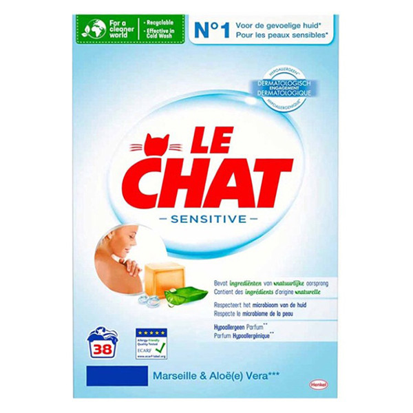 Le Chat Waspoeder Sensitive 2.28 kg (38 wasbeurten)  SSC01101 - 1