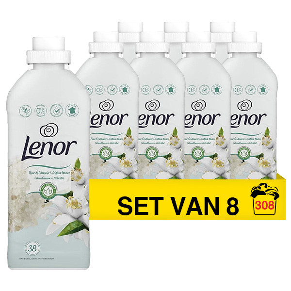 Lenor Aanbieding: Lenor Lime Blossom & Sea Crystal wasverzachter 874 ml (8 flessen - 308 wasbeurten)  SLE00469 - 1