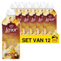 Lenor Aanbieding: Lenor wasverzachter Amber & Orchidee 861 ml (12 flessen - 492 wasbeurten)  SLE00343