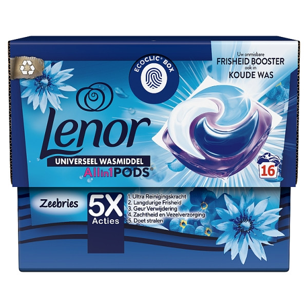 Lenor All-in-1 Pods Zeebries (16 Wasbeurten)  SLE00480 - 1