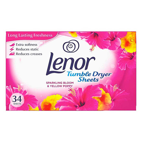 Lenor Droogtrommeldoekjes Sparkling Bloom & Yellow Poppy (34 doekjes)  SLE00255 - 1