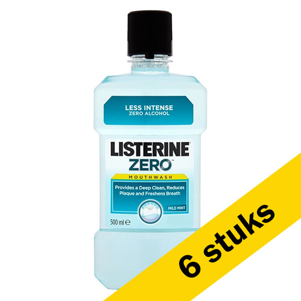 Gezichtsvermogen Vaccineren Elke week Aanbieding: 6x Listerine Zero Mild Mint mondwater (500 ml) Listerine  123schoon.nl