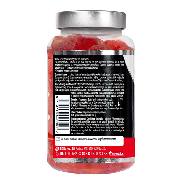 Lucovitaal Multi A-Z Gummies Suikervrij  (60 gummies)  SLU00011 - 3