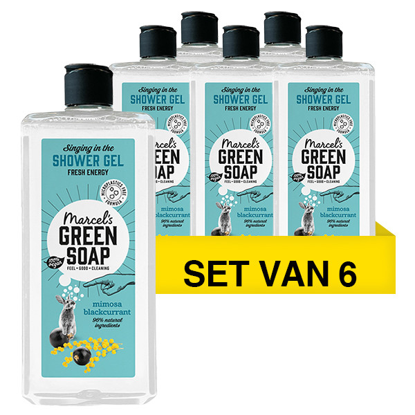 Marcel's Green Soap Aanbieding: 6x Marcel's Green Soap Shower gel Mimosa & Black Currant (300 ml)  SMA00242 - 1