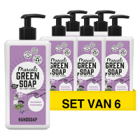 Marcel's Green Soap Aanbieding: 6x Marcel's Green Soap handzeep lavendel en rozemarijn (500 ml)  SMA00113