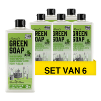 Marcel's Green Soap Aanbieding: Marcel's Green Soap afwasmiddel Basilicum en Vetiver (6 flessen - 3000 ml)  SMA00098