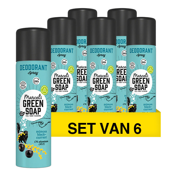 Marcel's Green Soap Aanbieding: Marcel's Green Soap deodorant spray Vanille en Kersenbloesem (6 deodorants - 900 ml)  SMA00312 - 1
