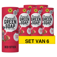 Marcel's Green Soap Aanbieding: Marcel's Green Soap deodorant stick Argan en Oudh (6 deodorants - 240 gram)  SMA00146