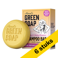 Marcel's Green Soap Aanbieding: Marcel's Green Soap shampoo bar Vanille en Kersenbloesem (6 zeepblokken - 540 gram)  SMA00144