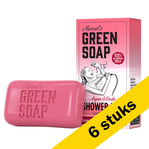 Marcel's Green Soap Aanbieding: Marcel's Green Soap shower bar Argan en Oudh (6 zeepblokken - 900 gram)  SMA00140 - 1