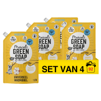 Marcel's Green Soap Aanbieding: Marcel's Green Soap wasmiddel Vanille en Katoen navulling (4 pakken - 92 wasbeurten)  SMA00276