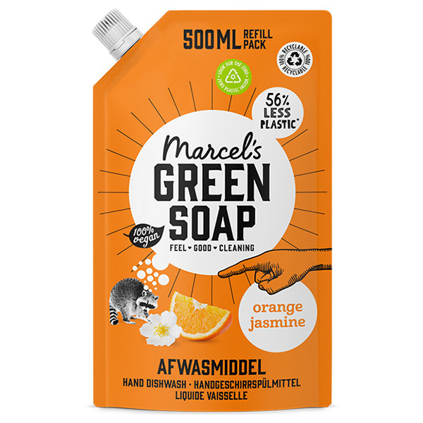 Marcel's Green Soap Afwasmiddel Navulling Sinaasappel & Jasmijn (500 ml)  SMA00259 - 1