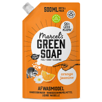 Marcel's Green Soap Afwasmiddel Navulling Sinaasappel & Jasmijn (500 ml)  SMA00259