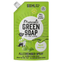 Marcel's Green Soap allesreiniger spray Basilicum en Vetiver navulling (500 ml)  SMA00247