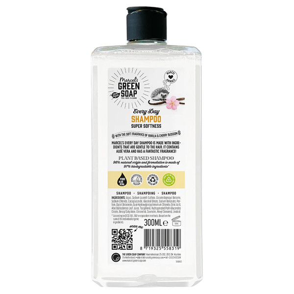 Marcel's Green Soap shampoo vanille en kersenbloesem (300 ml)  SMA00289 - 3