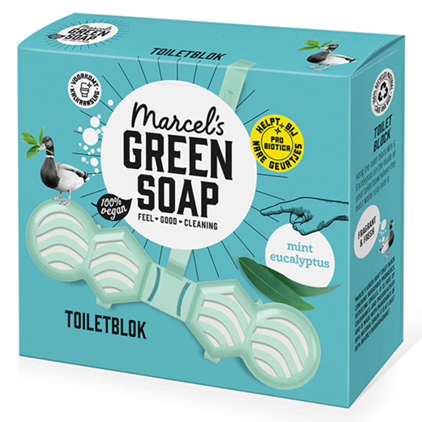 Marcel's Green Soap toiletblok Munt en Eucalyptus (35 gram)  SMA00265 - 1