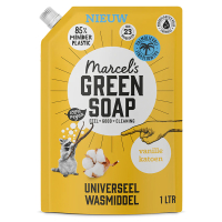 Marcel's Green Soap wasmiddel Vanille en Katoen navulling 1 liter  (23 wasbeurten)  SMA00275