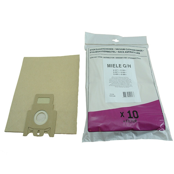 Miele papieren stofzuigerzakken 10 zakken + 1 filter (123schoon huismerk)  SMI00002 - 1