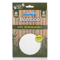 Minky Schoonmaakdoek Wit -&nbsp; Bamboe Bio Afbreekbaar