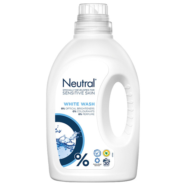 Neutral Vloeibaar Wasmiddel Wit 1 Liter (20 wasbeurten)  SNE00037 - 1