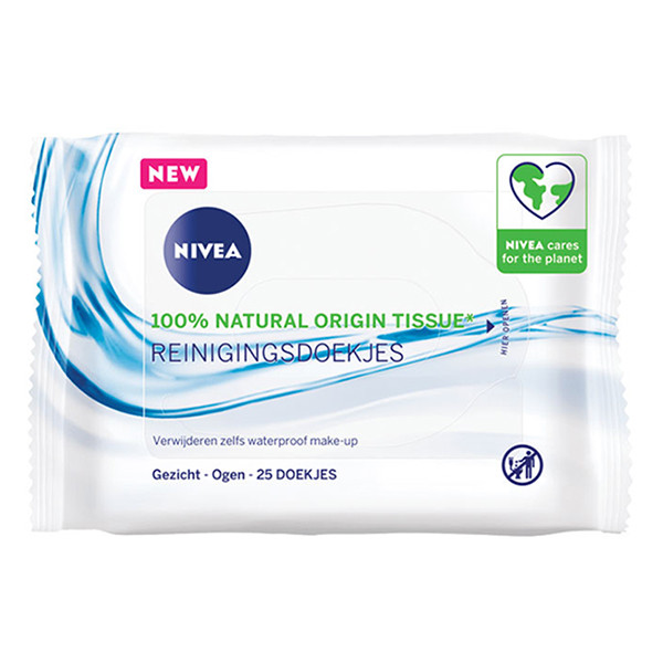 Nivea 3in1 Verfrissende Reinigingsdoekjes (25 doekjes)  SNI06240 - 1