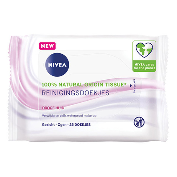 Nivea 3in1 Zachte Reinigingsdoekjes (25 doekjes)  SNI06242 - 1