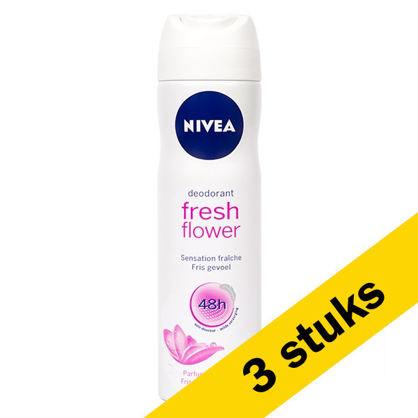 Aanbieding: 3x Nivea deodorant spray Fresh Flower (150 ml) Nivea