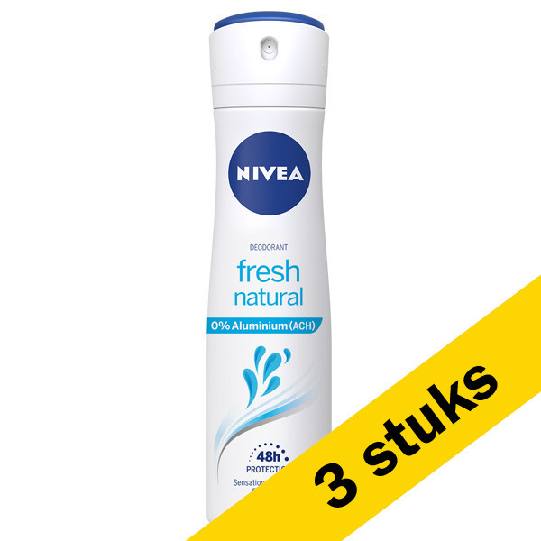 Nivea Aanbieding: 3x Nivea deodorant spray Fresh Natural (150 ml)  SNI05323 - 1