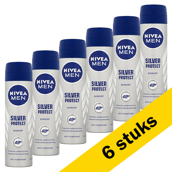 Aanbieding: 6x deodorant spray Silver Protect men (150 Nivea 123schoon.nl
