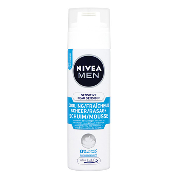 Nivea Men Sensitive Cooling Scheerschuim (200 ml)  SNI06200 - 1