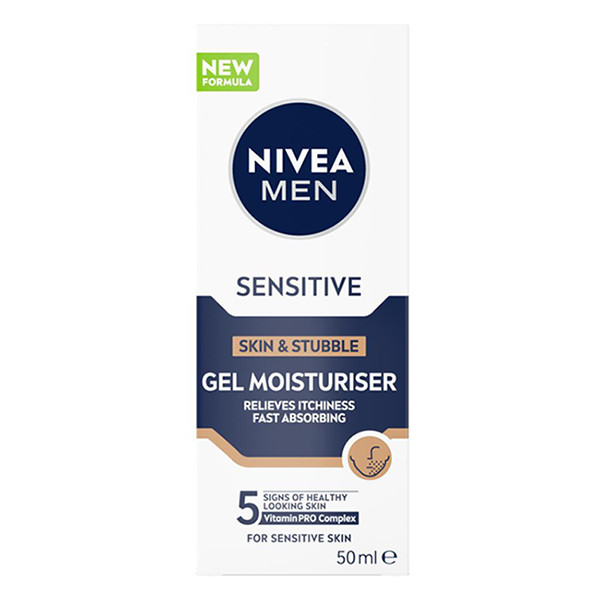 Nivea Men Sensitive Huid & Stoppelbaard Gezichtsgel (50 ml)  SNI06194 - 1