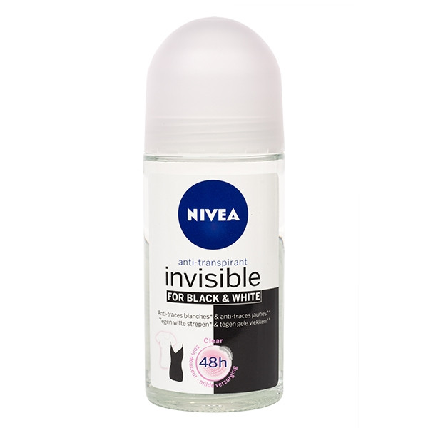 Nivea deoroller Invisible Black & White Clear (50 ml)  SNI05047 - 1