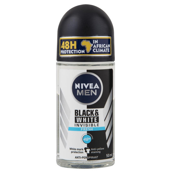 Nivea deoroller Invisible Black & White Fresh (50 ml)  SNI05238 - 1