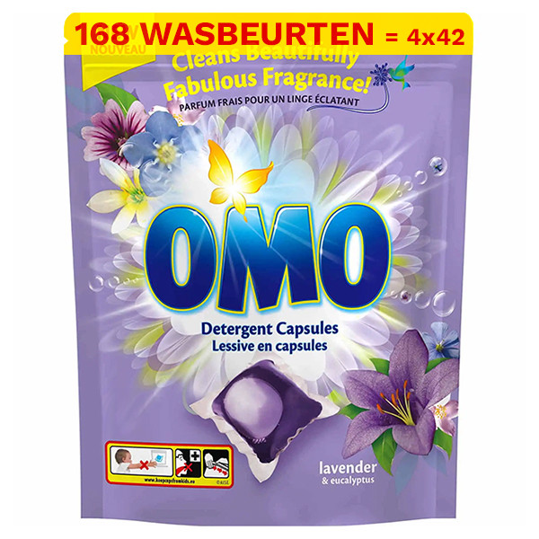 Omo Aanbieding: Omo Wascapsules Lavender (4 zakken - 168 wasbeurten)  SOM00050 - 1