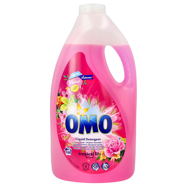 Omo Vloeibaar Wasmiddel Tropical 5 Liter (100 wasbeurten)  SOM00055 - 1