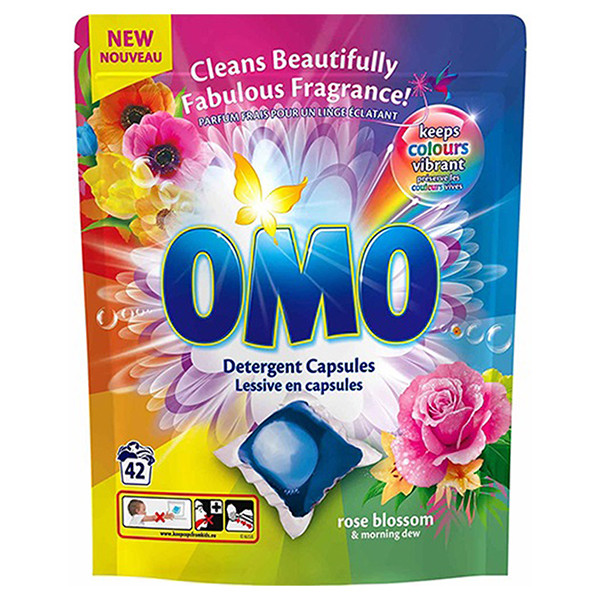 Omo Wascapsules Rose Blossom (42 wasbeurten)  SOM00045 - 1