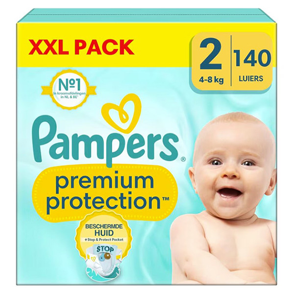 Pampers Premium Protection Maat 2 XXL Verpakking (140 stuks)  SPA04164 - 1