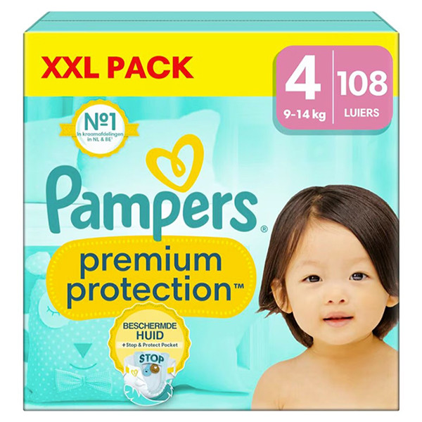 Pampers Premium Protection Maat 4 XXL Verpakking (108 stuks)  SPA04161 - 1