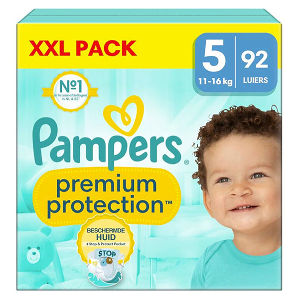 Pampers Premium Protection Maat 5 XXL Verpakking (92 stuks)  SPA04162 - 1