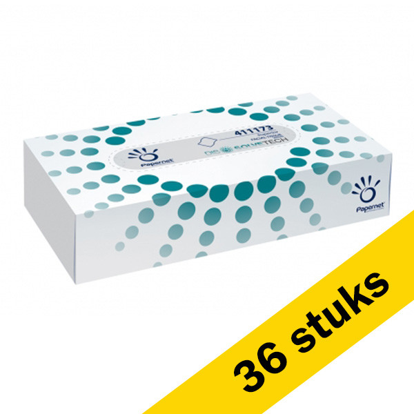 Hover Charles Keasing een Aanbieding: 36x 123schoon tissues 2-laags (100 vel) Papernet 123schoon.nl
