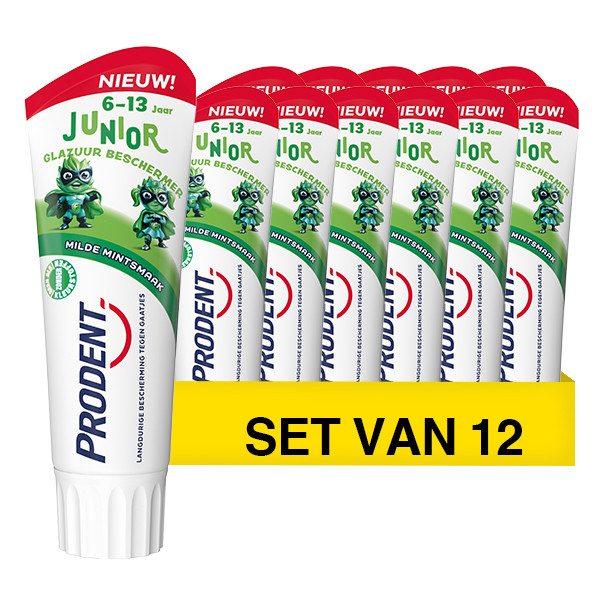 Prodent Aanbieding: 12x Prodent Glazuurbescherming Tandpasta 6-13 Jaar (75 ml)  SPR00068 - 1