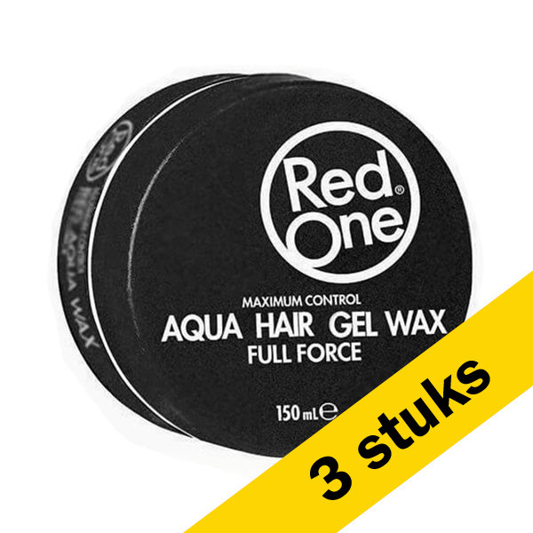 RedOne Aanbieding: 3x RedOne Haarwax Black Aqua (150 ml)  SRE00112 - 1