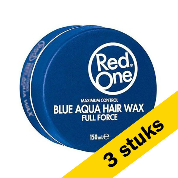 RedOne Aanbieding: 3x RedOne Haarwax Blue Aqua (150 ml)  SRE00114 - 1