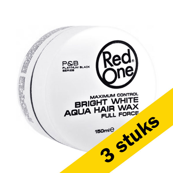 RedOne Aanbieding: 3x RedOne Haarwax Bright White Aqua (150 ml)  SRE00116 - 1